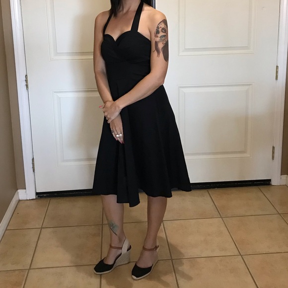 Vintage 50s Style Halter Dress - Picture 3 of 3